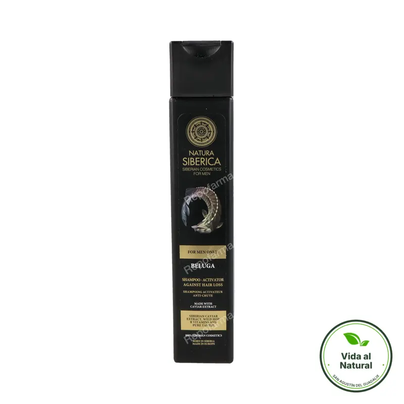 Beluga men champú anticaída 250 ml, Natura Siberica