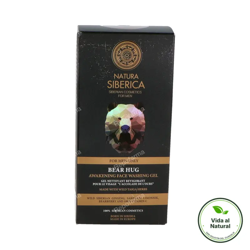 Bear hug men gel limpieza facial 150 ml, Natura Siberica