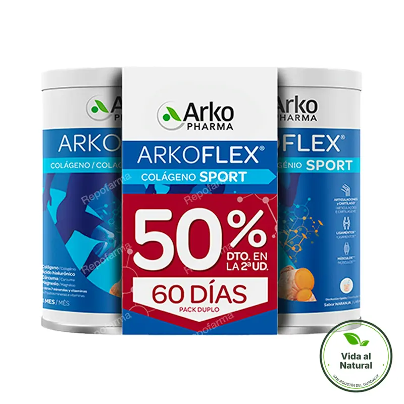 Arkoflex colágeno sport naranja 2 x 390 g, Arkopharma