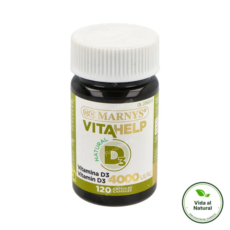 Vitamina d 4000ui vitahelp 120 cápsulas, Marnys