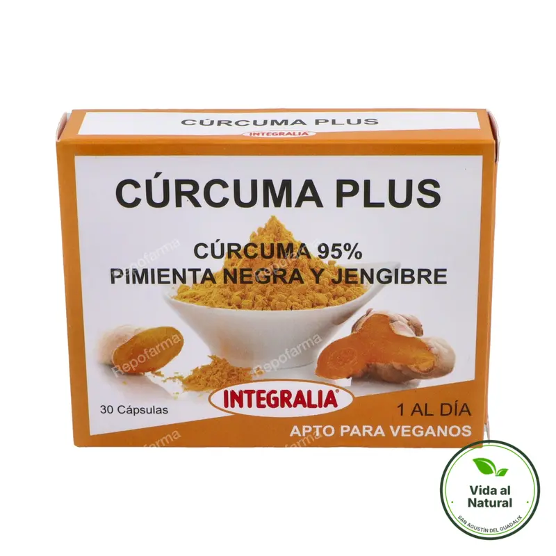 Cúrcuma plus 30 cápsulas, Integralia