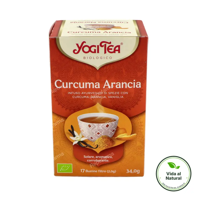Cúrcuma naranja 17 infusiones, Yogi Tea