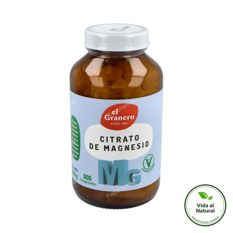 Citrato de magnesio mg500 300 comprimidos, El Granero