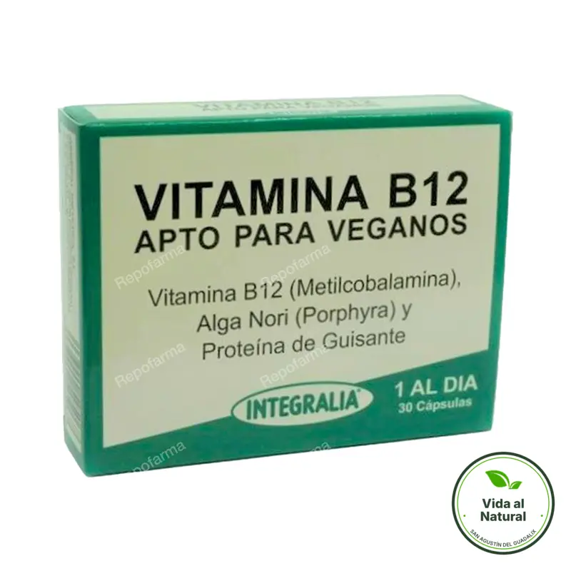 Vitamina b12 30 cápsulas, Integralia