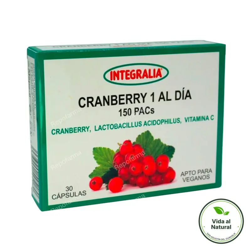 Cramberry 1 al día 150pacs 30 cápsulas, Integralia