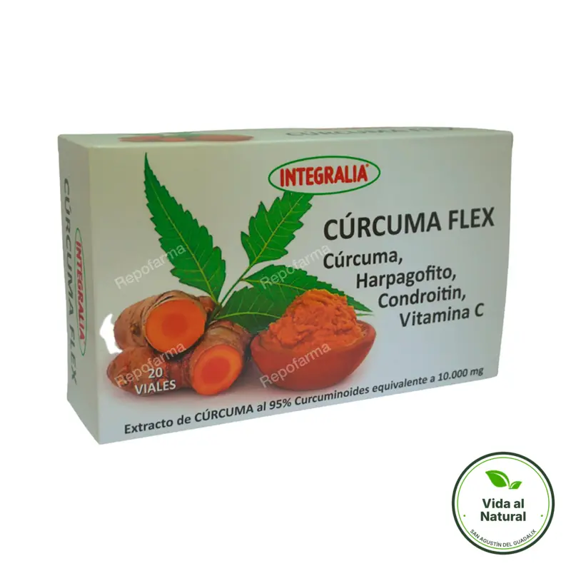 Cúrcuma flex 20 viales, Integralia