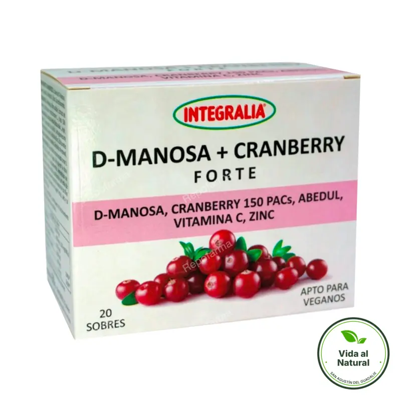 D-manosa + cramberry forte 20 sobres, Integralia