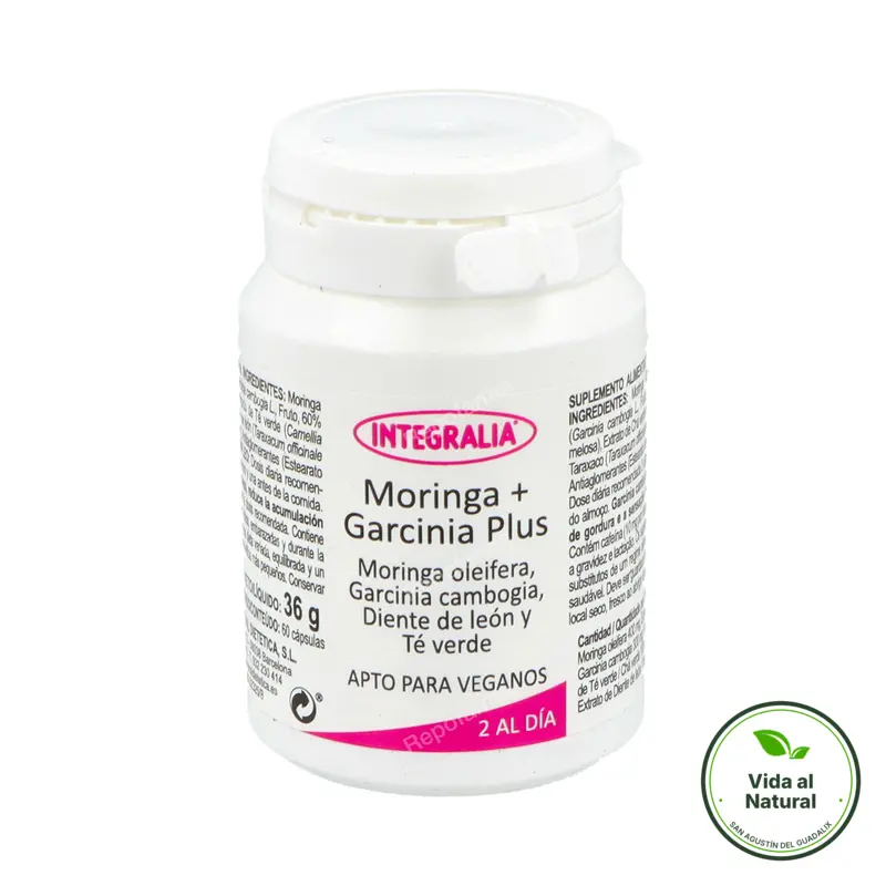 Moringa + garcinia plus 60 cápsulas, Integralia