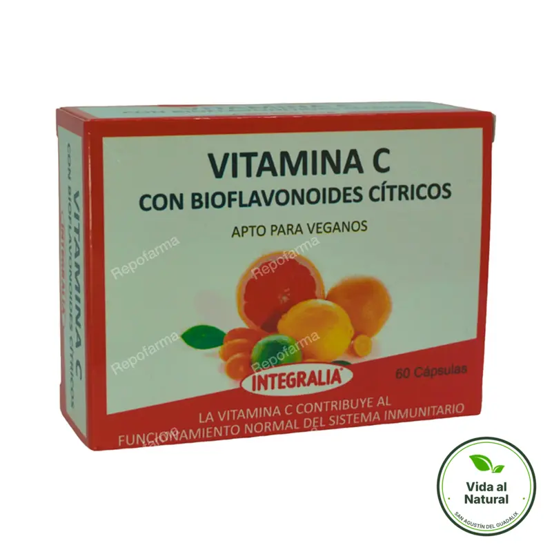 Vitamina C con bioflavonoides citricos 60 cápsulas, Integralia