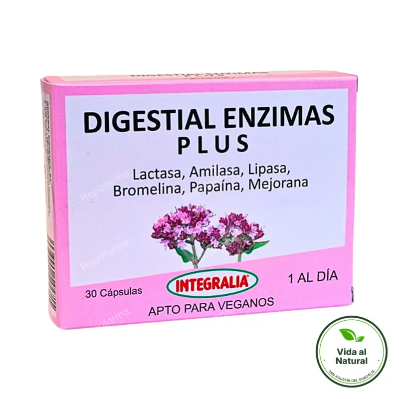 Digestial enzimas plus 30 cápsulas, Integralia