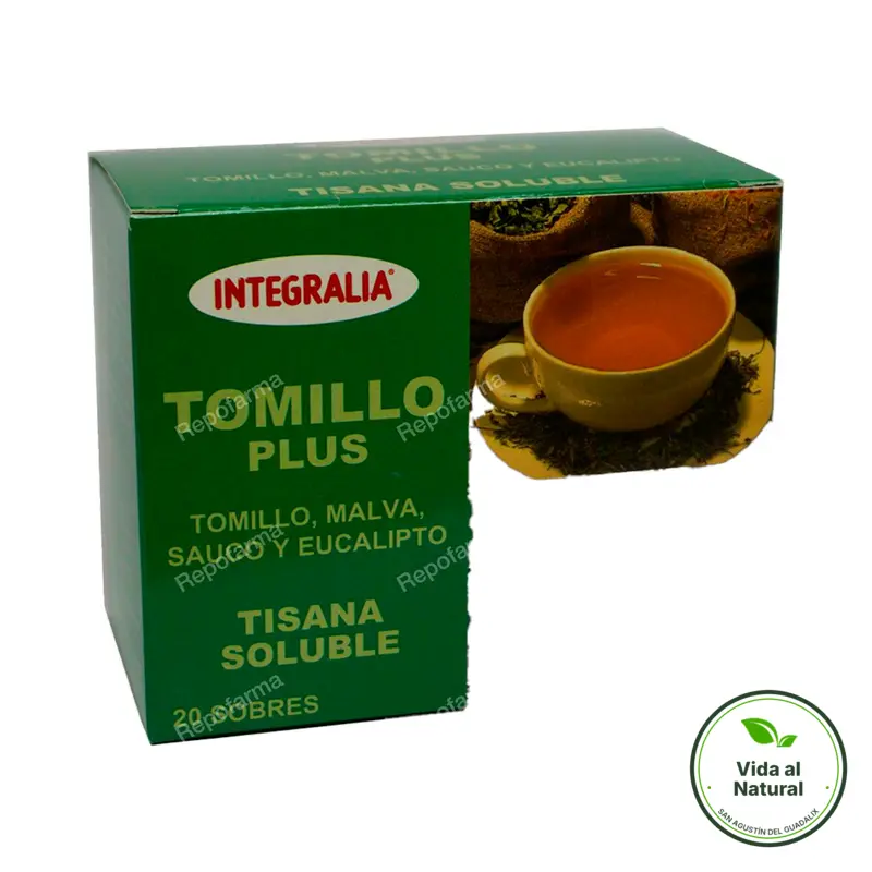 Tomillo plus soluble 20 sobres, Integralia