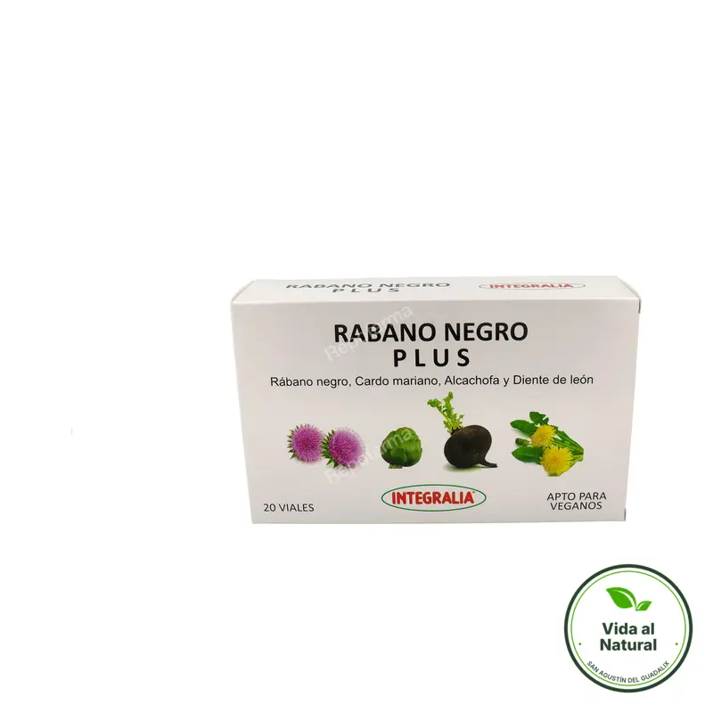 Rabano negro plus 20 viales, Integralia