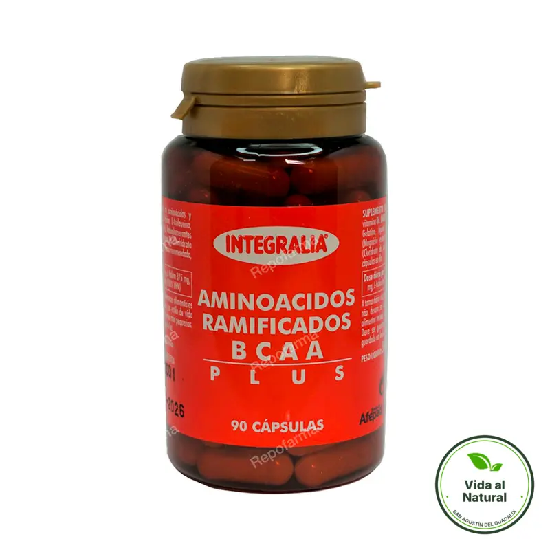 Aminoacidos ramificados bcaa plus 90 cápsulas, Integralia