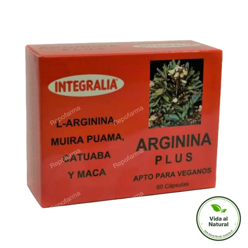 Arginina plus 60 cápsulas, Integralia