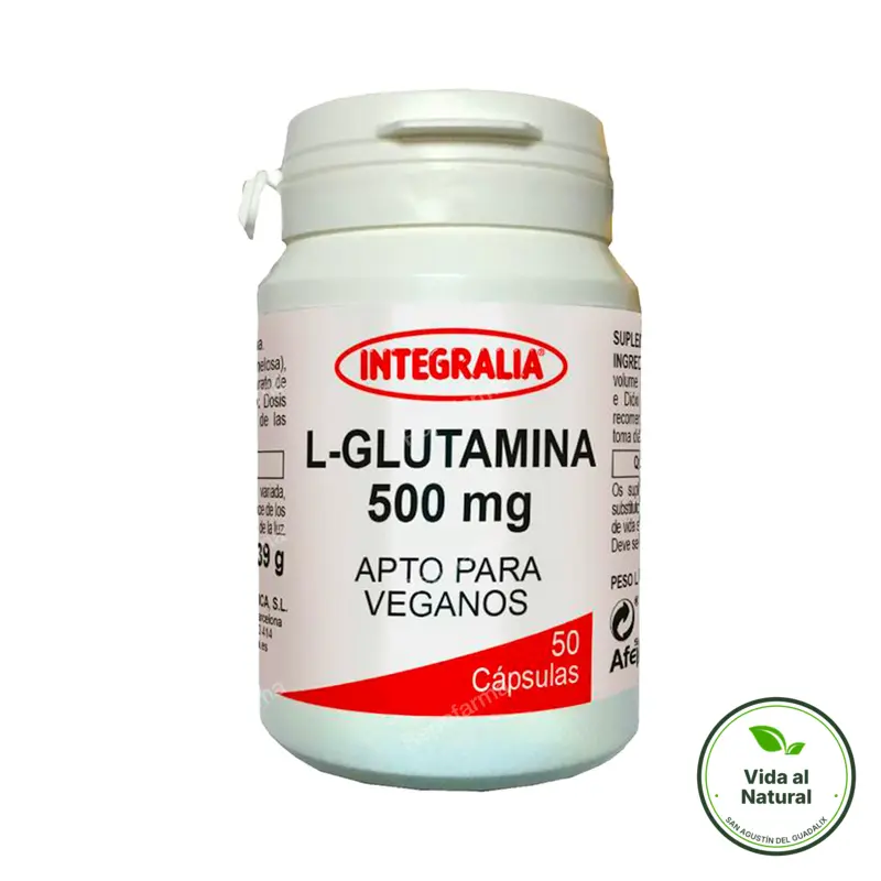 L-glutamina 50 cápsulas, Integralia