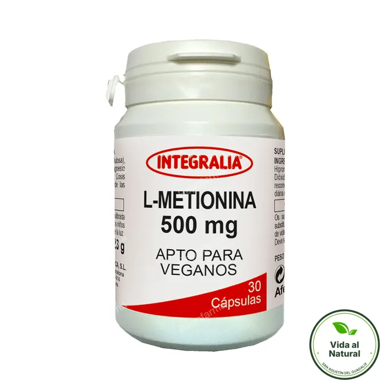 L-metionina 30 cápsulas, Integralia