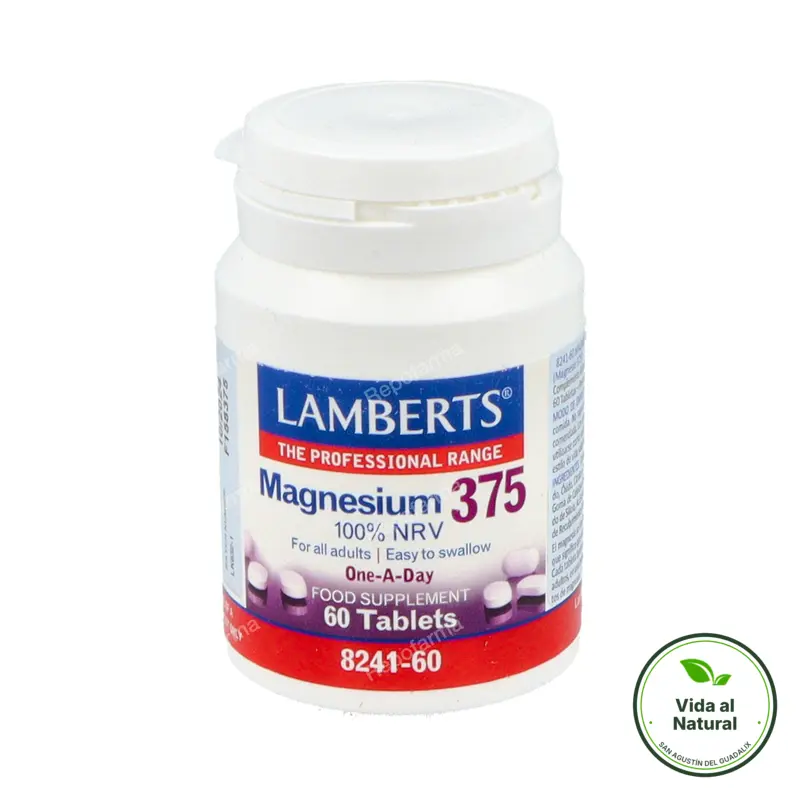 Magnesio 375 60 comprimidos, Lamberts