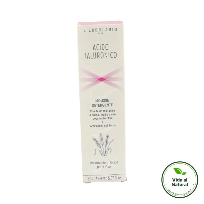 Ácido hialurónico mousse detergente 125ml, L'Erbolario