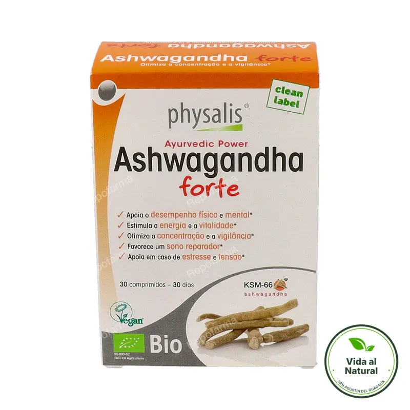 Ashwagandha forte 600 mg 30 comprimidos, Physalis