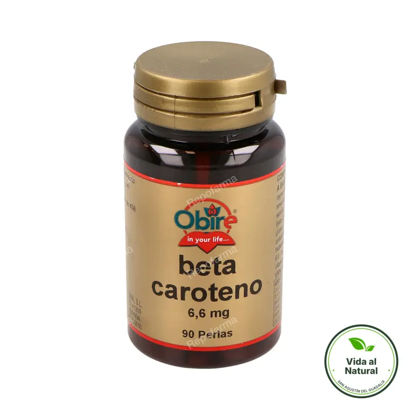 Betacaroteno 438 mg 90 cápsulas, Obire