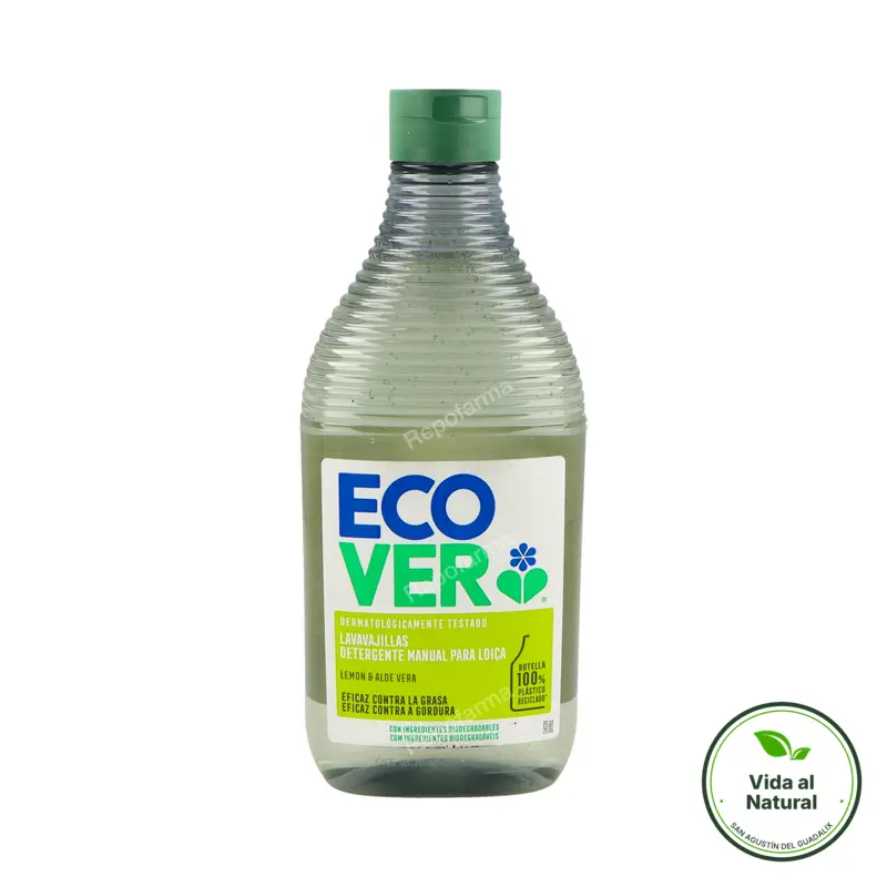 Lavavajillas desengrasante limón aloe 450 ml, Ecover