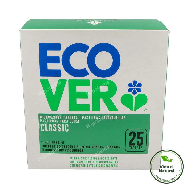 Lavavajillas maquina classic 25 comprimidos, Ecover