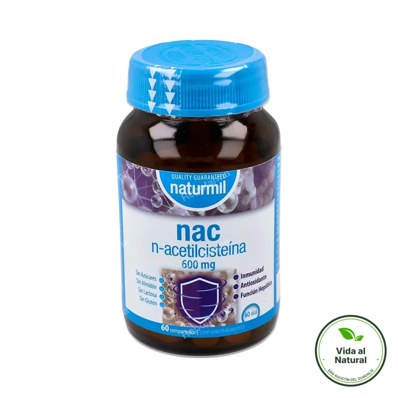 Nac n-acetilcisteina 600 mg dietmed 60 comprimidos, Naturmil