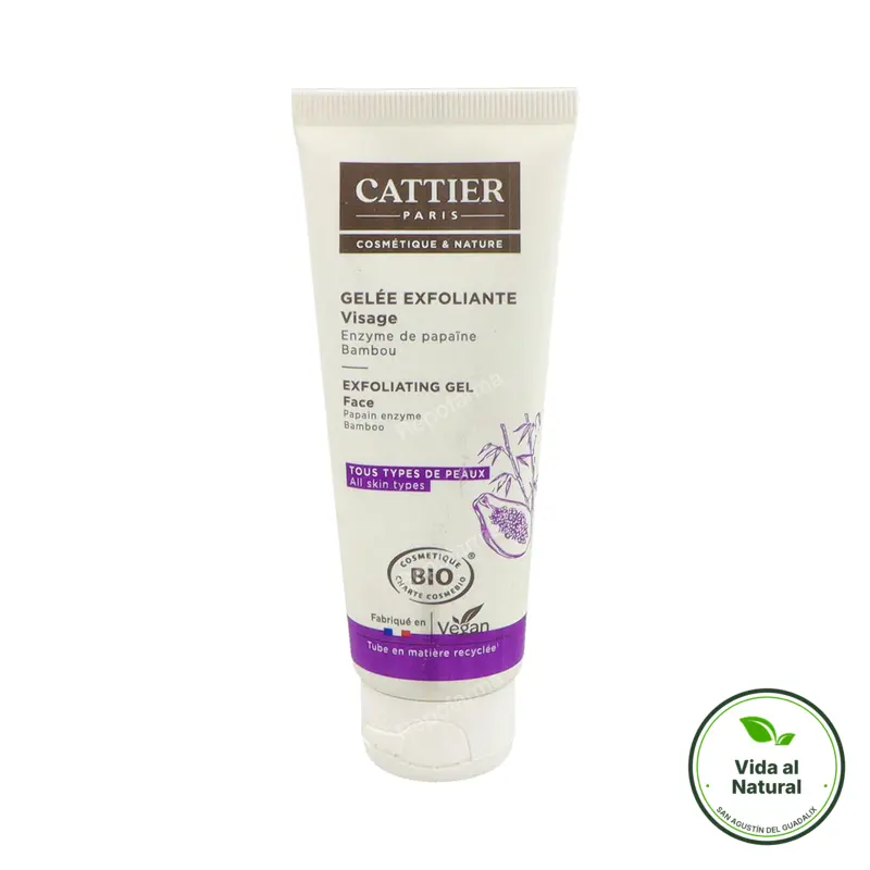 Gel exfoliante facial 75 ml, Cattier