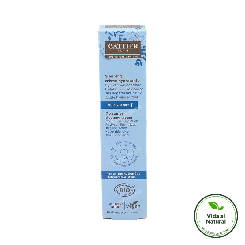 Crema hidratante de noche 50 ml, Cattier