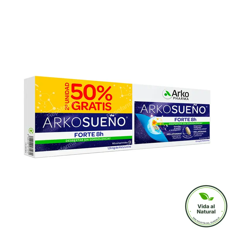 Arkorelax sueño cronoliberacion 2 x 30 comprimidos, Arkopharma