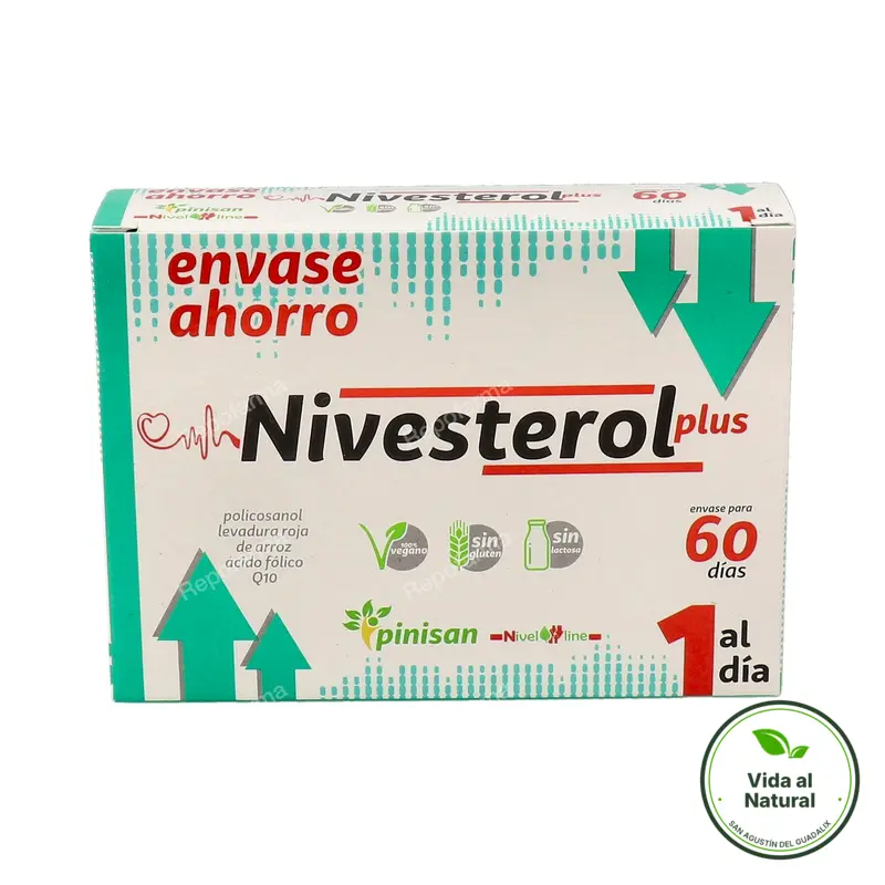Nivesterol plus nivel line 60 cápsulas, Pinisan