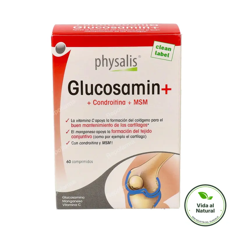 GLUCOSAMIN+condroitina+MSM 60 comprimidos, Physalis