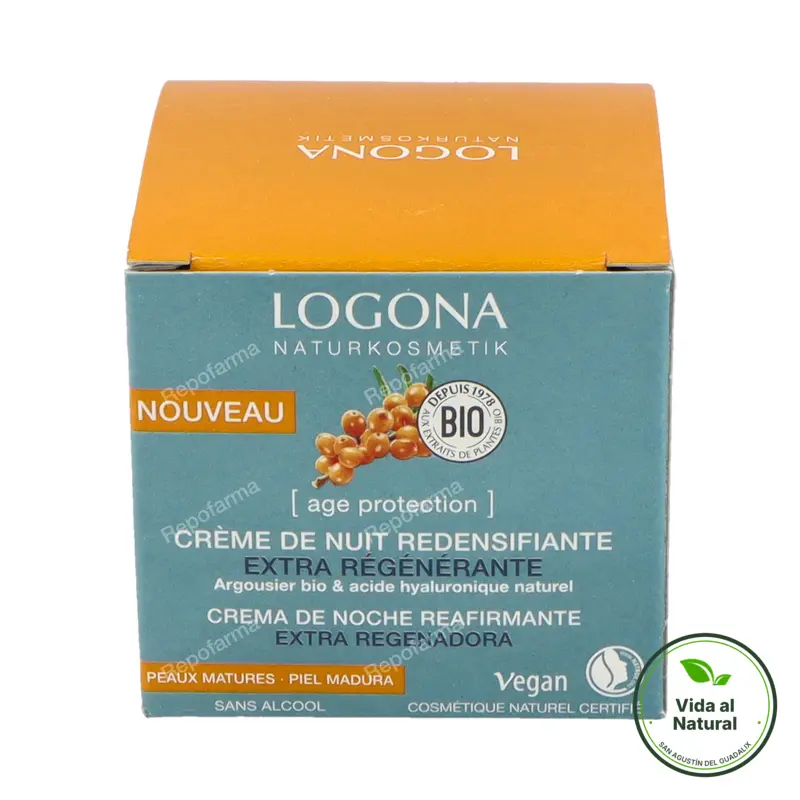 Crema noche extra regeneradora age protection, Logona