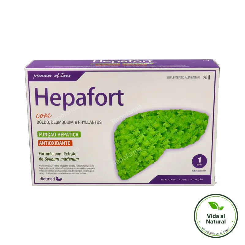 Hepafort 20 ampollas, Dietmed