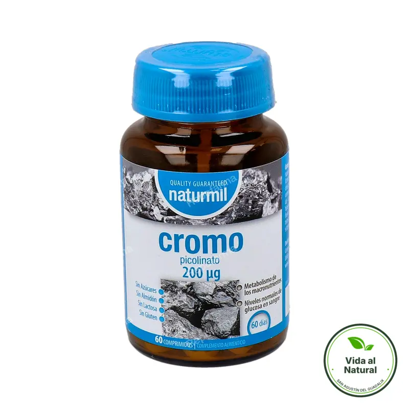 Cromo picolinato 200ug 60 comprimidos, Naturmil