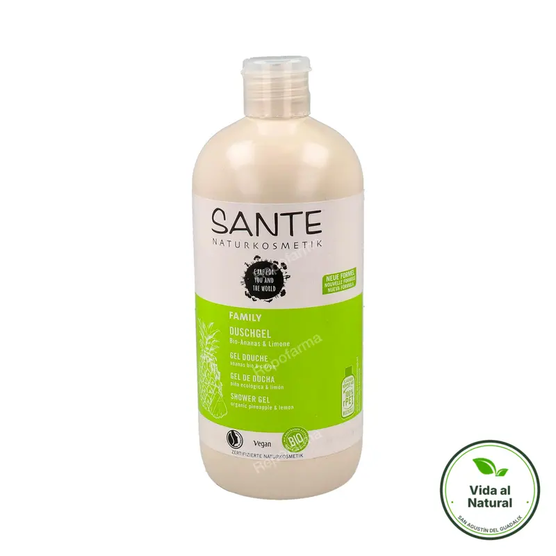 Gel ducha piña & limón BIO 500 ml, Sante Naturkosmetik