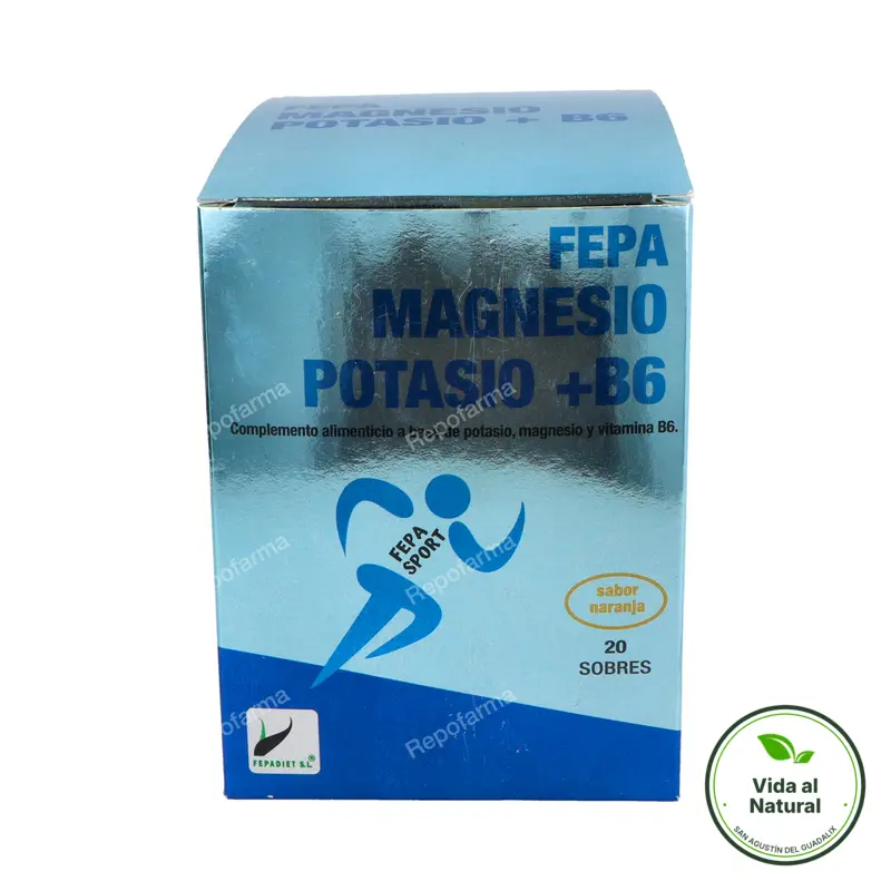 Fepa sport magnesio+potasio+B6 naranja 20 sobres, Fepadiet