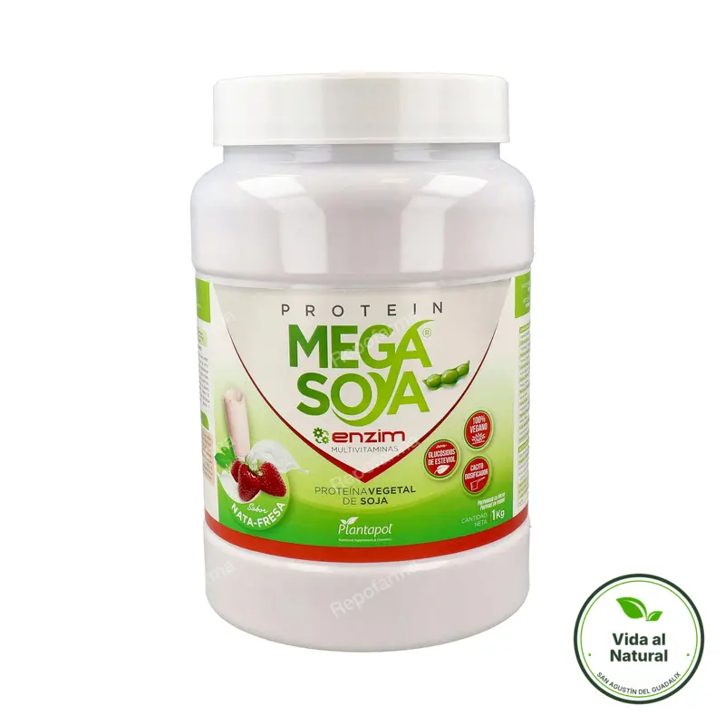 Protein mega soya proteína de soja nata-fresa 1kg, Plantapol