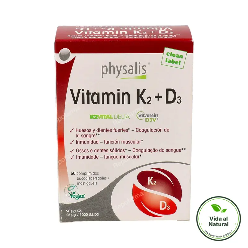 Vitamin K2+D3 60 comprimidos, Physalis