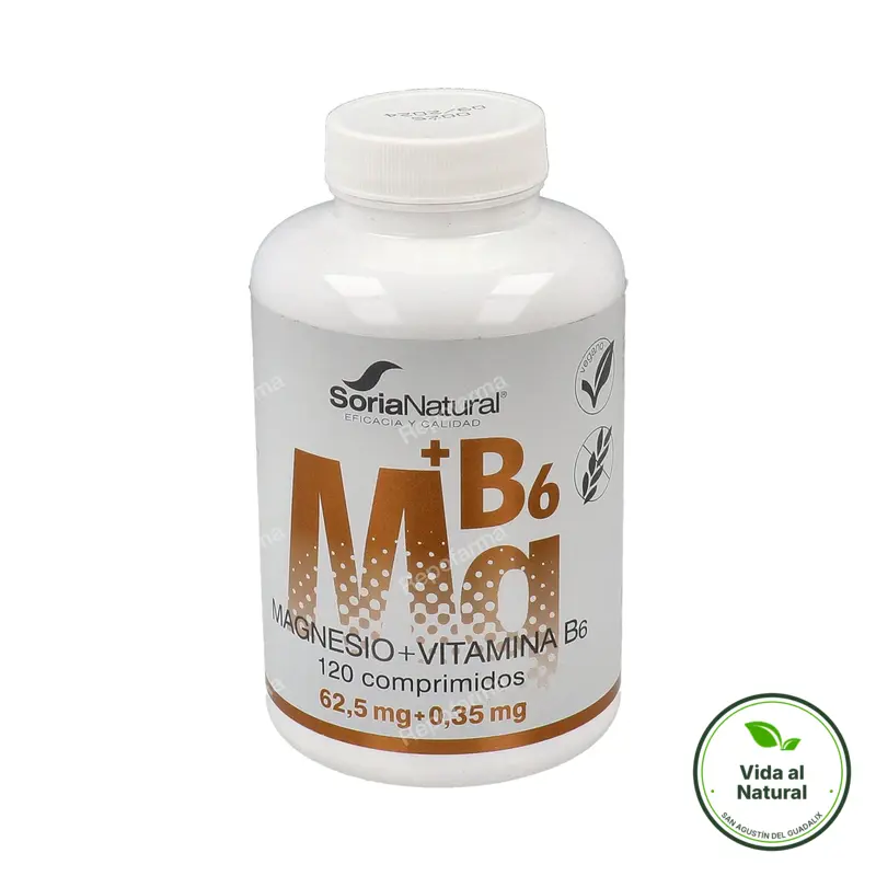 Magnesio + b6 120 comprimidos, Soria Natural