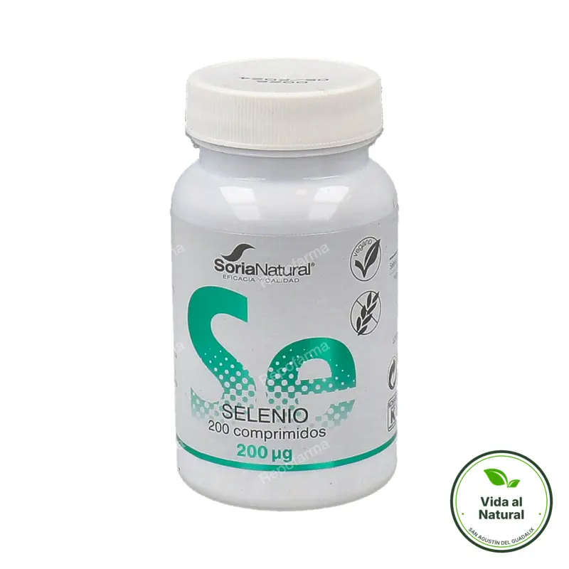 Selenio 200 ug 200 comprimidos, Soria Natural