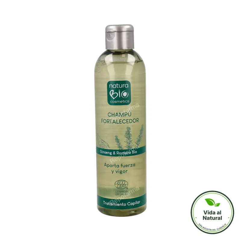 Champú tratamiento fortalecedor ginseng & romero BIO 250 ml, Naturabio