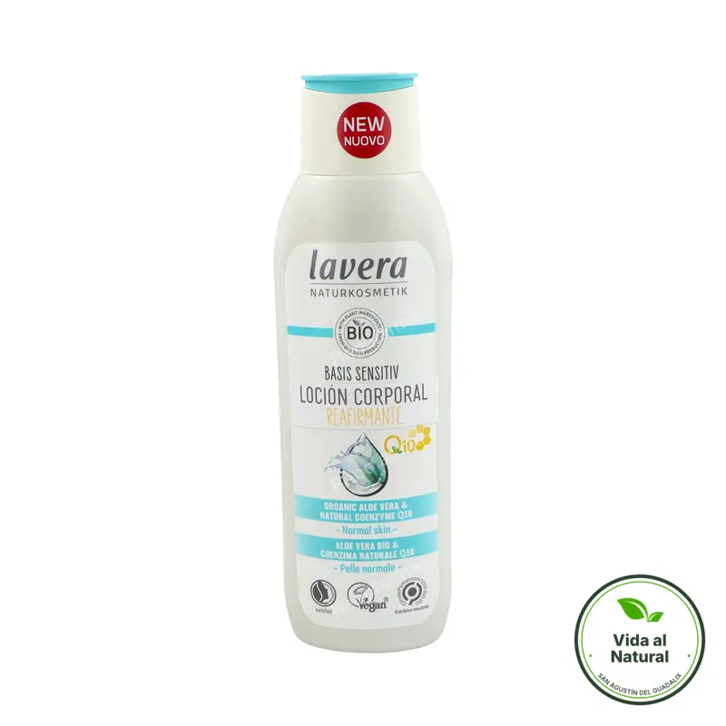 Loción corporal reafirmante Q10 basis sensitive, Lavera