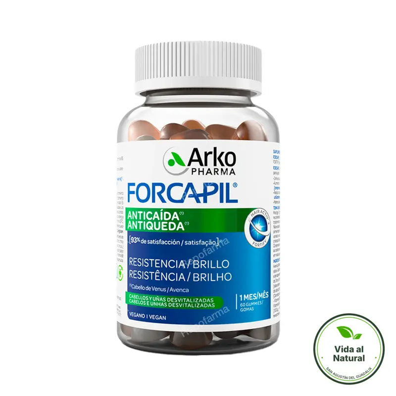 Forcapil anticaída 60 gumis, Arkopharma