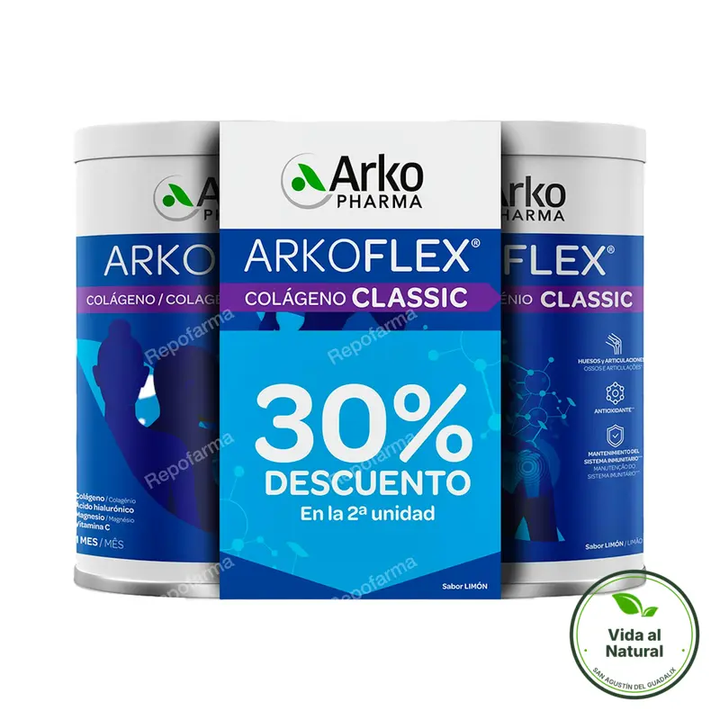 Arkoflex colágeno limón 360 g 40 dto segu unid 2 uds., Arkopharma