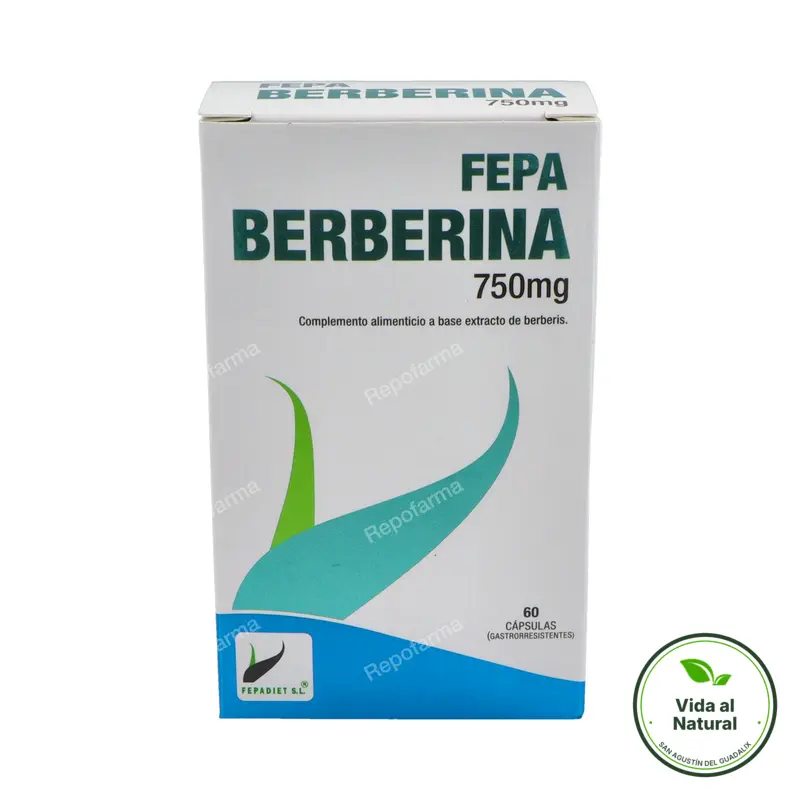 Berberina 750 mg fepadiet 60 cápsulas, Fepa