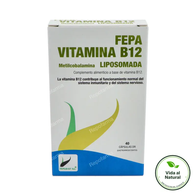 Vitamina b12 liposomada metilcobalamina 40 cápsulas, Fepa