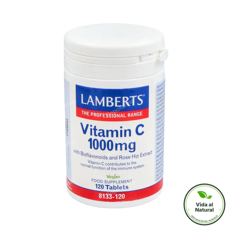 Vitamina c 1000 bioflavonoid rose h 120t, Lamberts