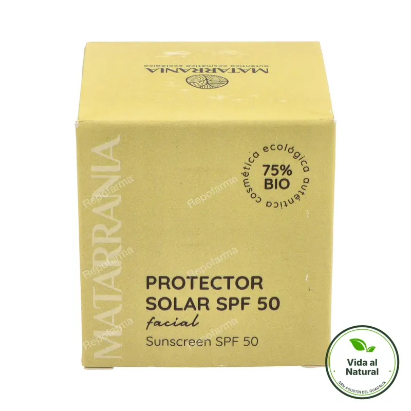 Protector solar SPF50 facial BIO 30 ml, Matarrania