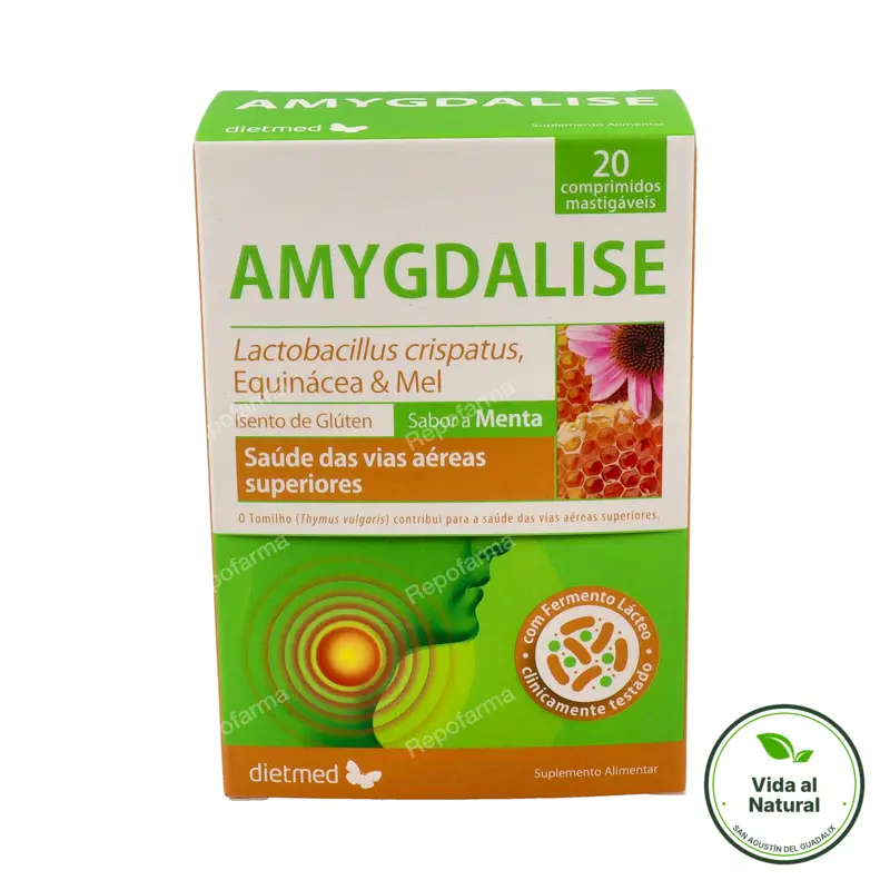 Amigdalise masticable 20 comprimidos, Dietmed